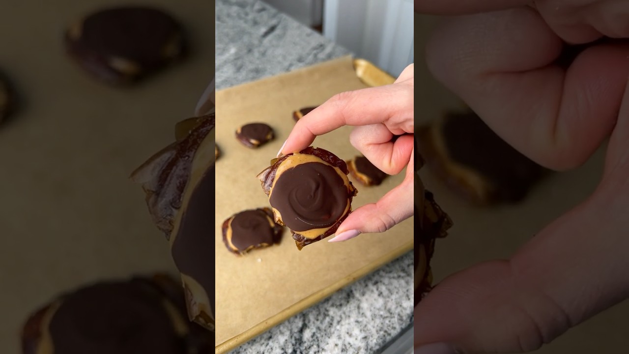 Финиковое пюре из 3 ингредиентов с арахисовым маслом и шоколадом