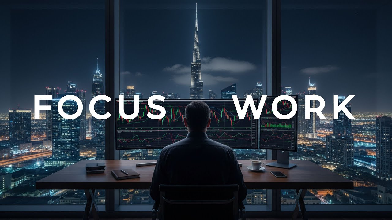 Focus Music – Deep Work & Concentration | Dubai at Night