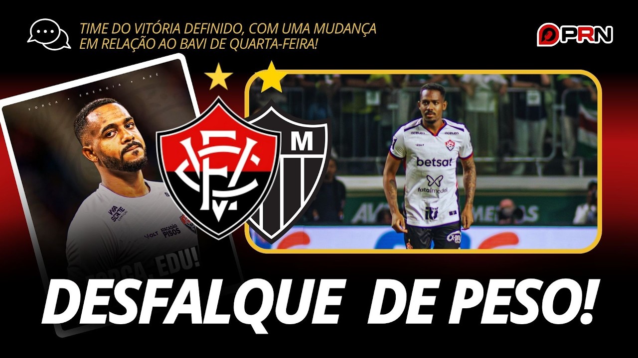 Vitória Perde Peça Importante e Pode Lançar Promessa do Baianão Contra o Atlético-MG!