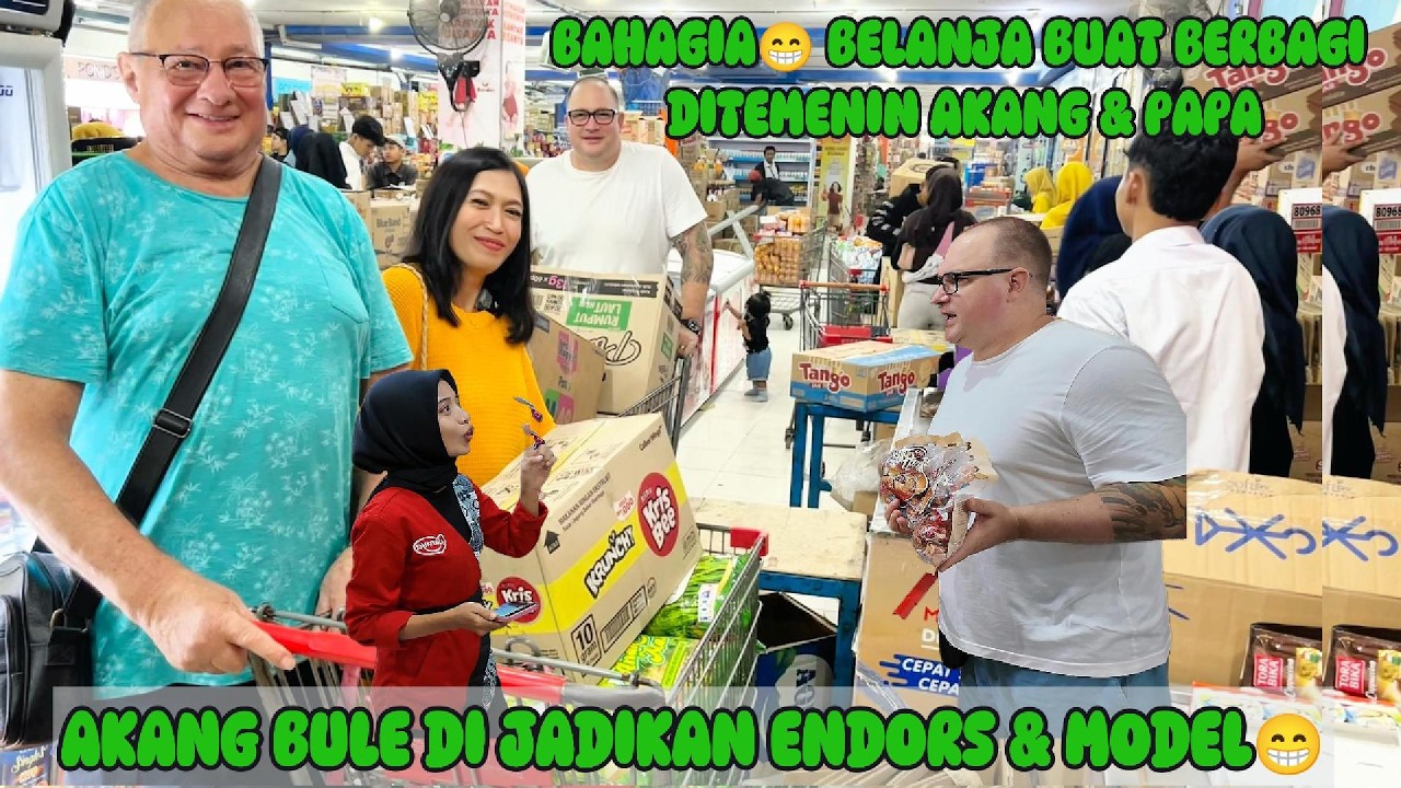 BAHAGIA🥰 BELANJA BUAT BERBAGI DI TEMENIN AKANG & PAPA II BINGUNG😂 SUPERMARTKETNYA BERUBAH TEMPAT