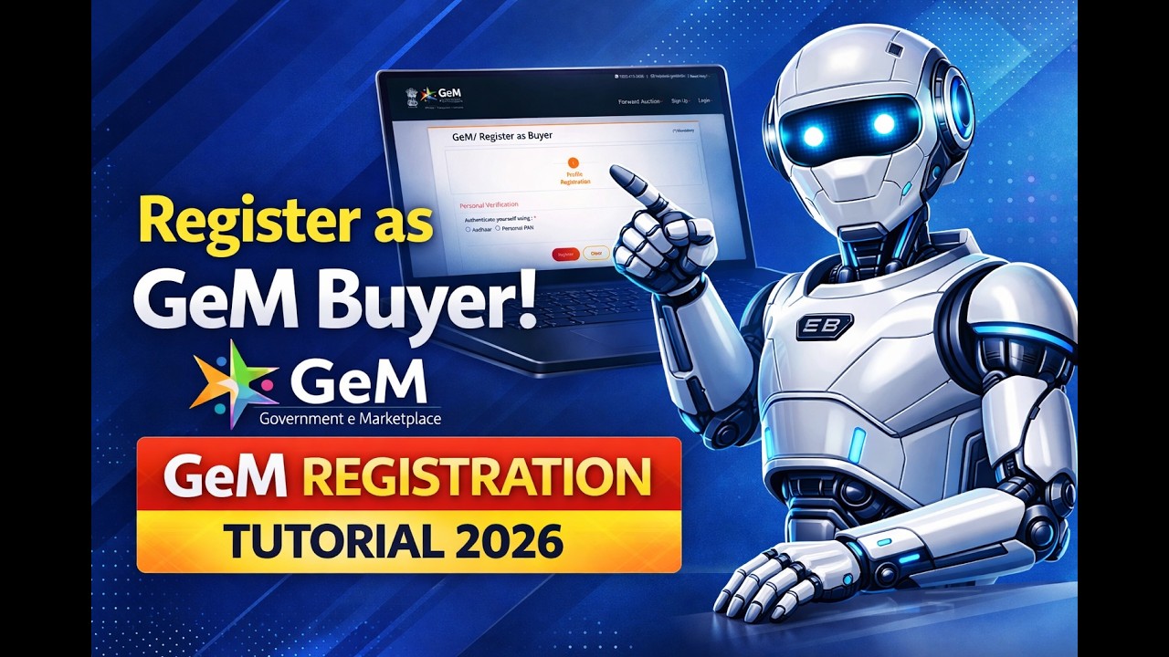 How to Register as a Buyer on GeM Portal | Step-by-Step 2026 Guide