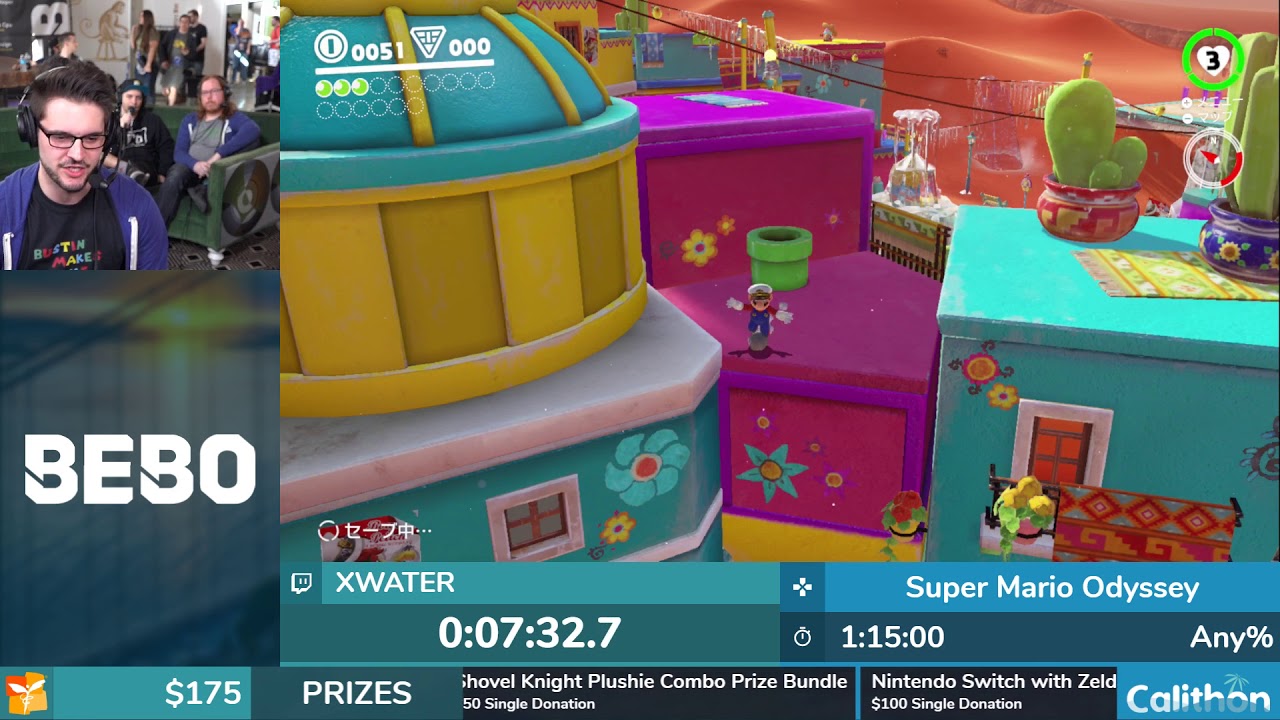 Super Mario Odyssey by xwater in 1:10:16