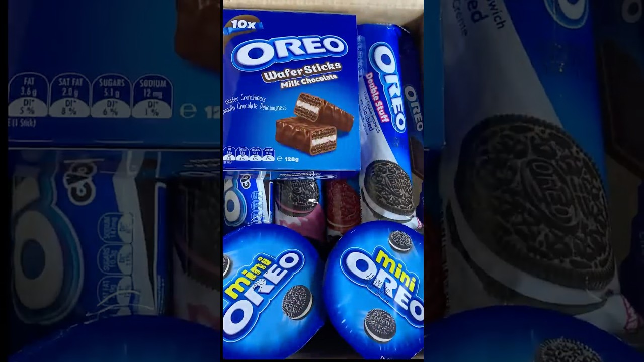 Filling box with Oreos #shorts #oreo #asmr