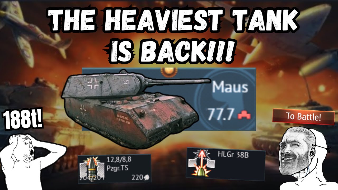 THE STEEL BEAST HAS ARRIVED!🔥| Maus Experience! (The Heaviest tank in WT) Epic Moments!