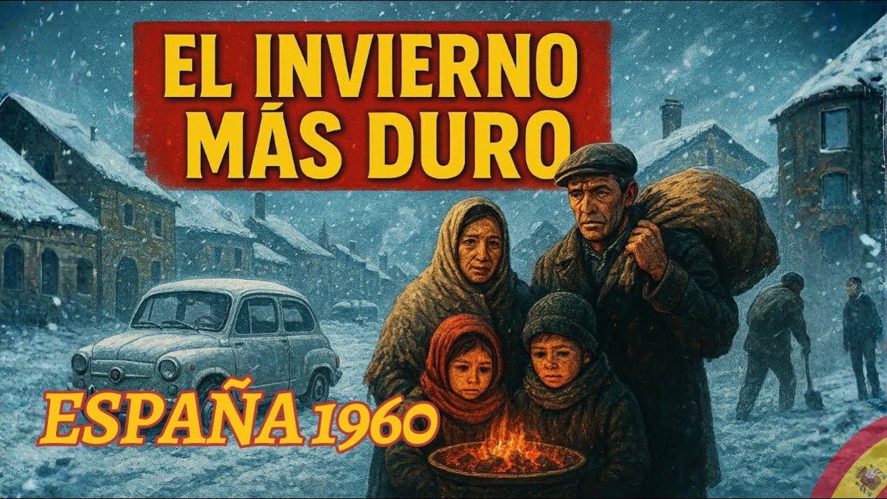 Así se Vivía el INVIERNO en la España de 1960: FRÍO que PELABA, Braseros, Matanzas y Estufas de Leña