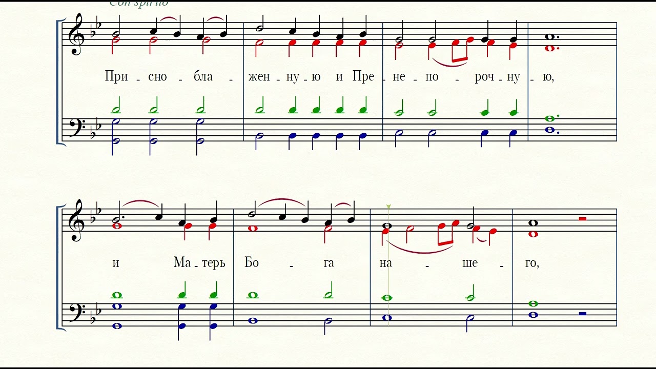 Достойно есть. По мотивам грузинского песнопения Shen Ubitso. Обработка протодиакона Бориса Лебедева