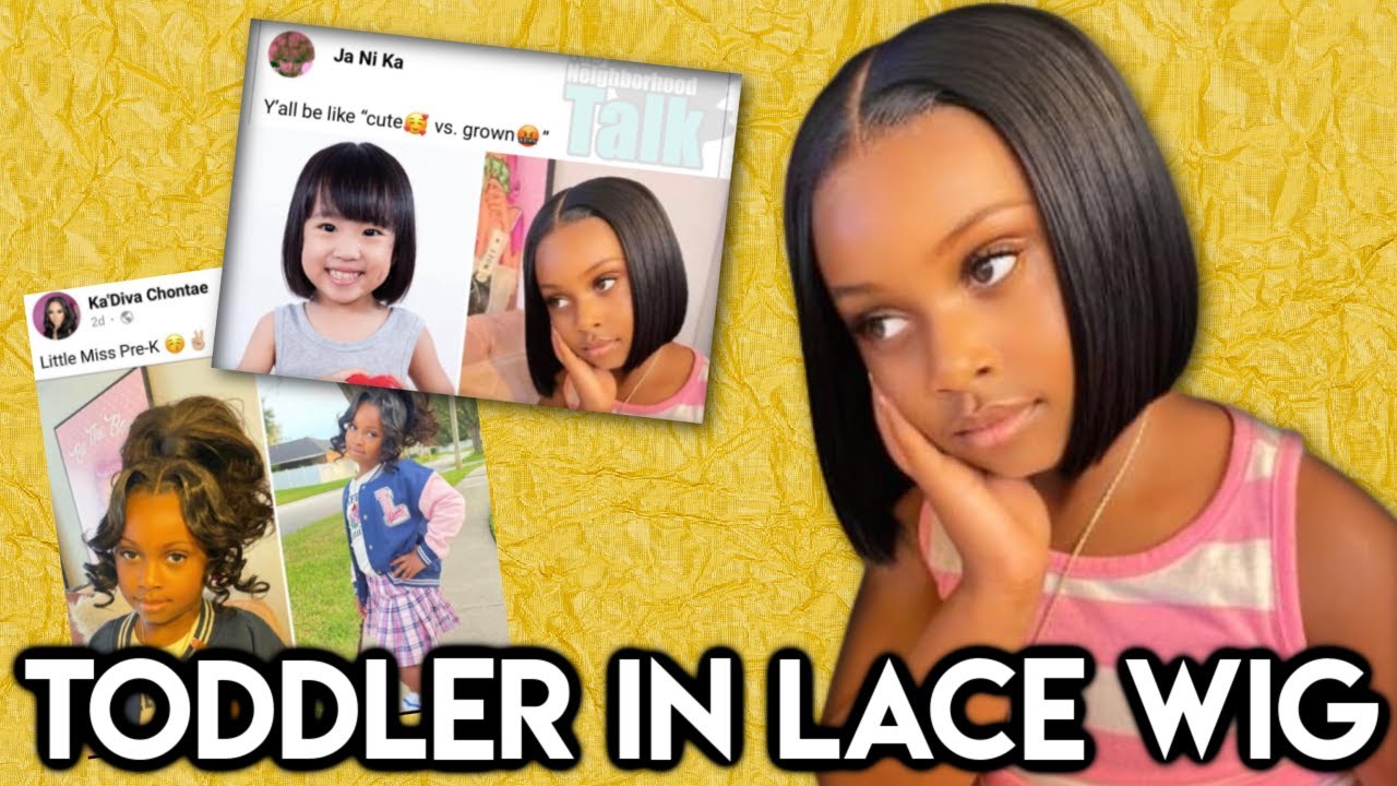 TODDLER WEARS A LACE FRONT WIG #ChiomaChats