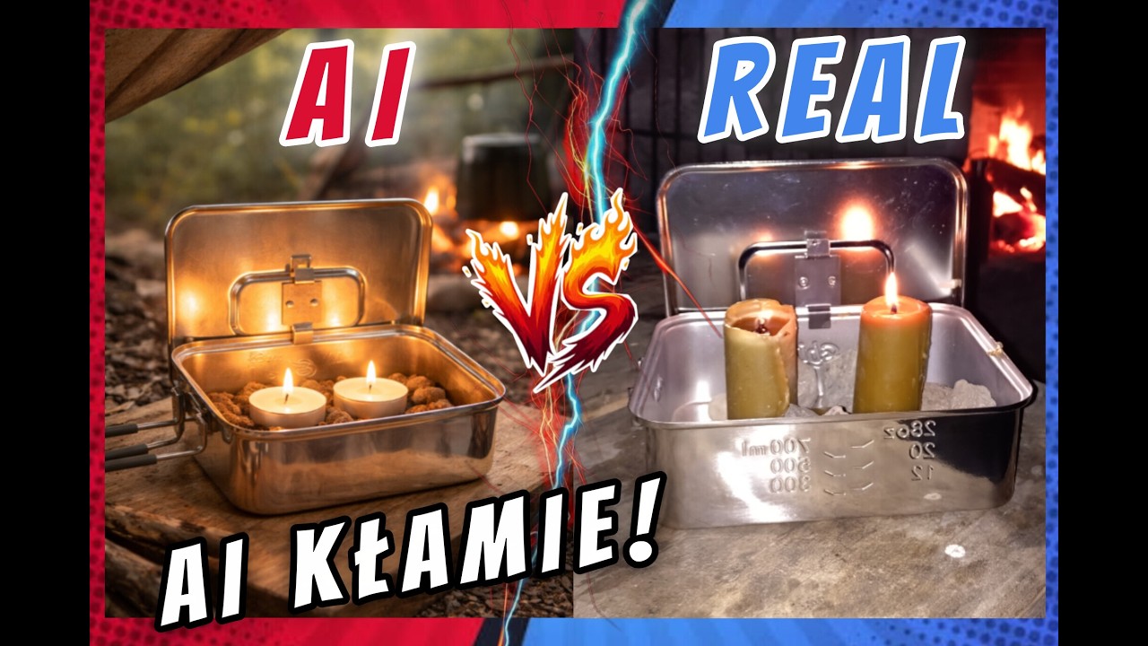 AI KŁAMIE! Garnek ESBIT Menażka Piecyk Awaryjny & Obozowanie Pod Wiatą Outdoor Bushcraft