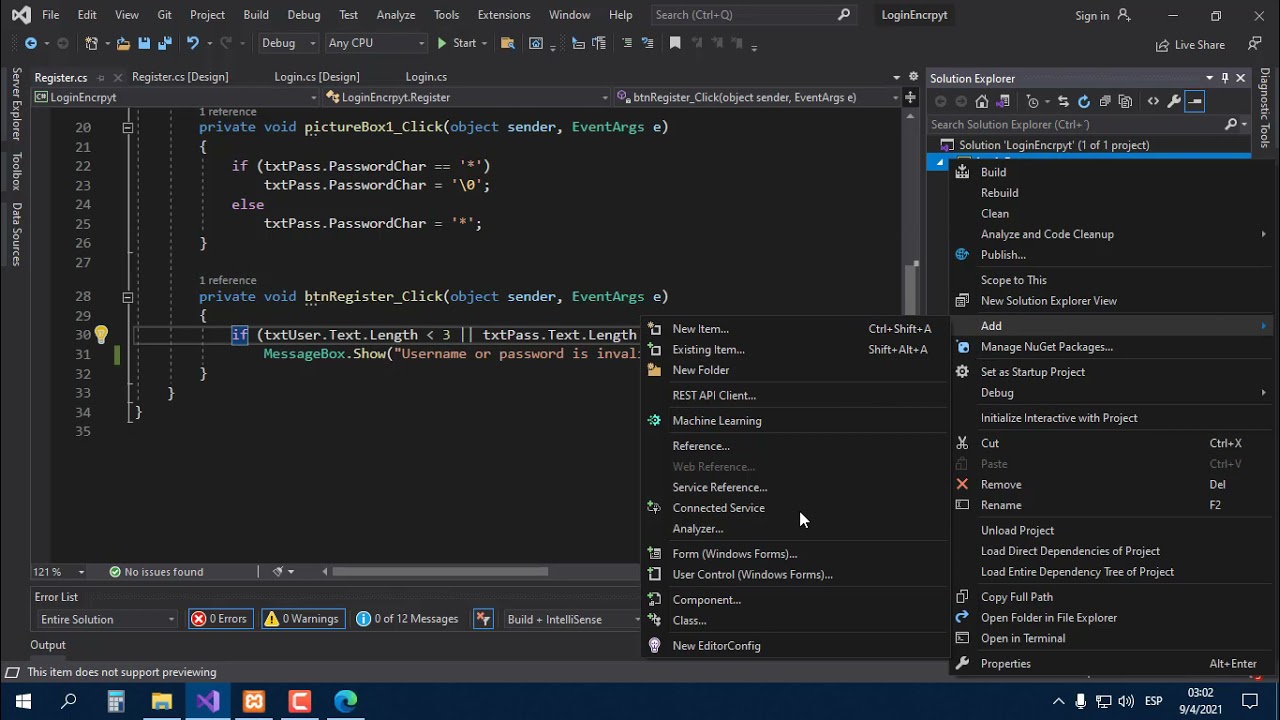 C# - How to create login a hash encrypted - MySQL / SHA-256