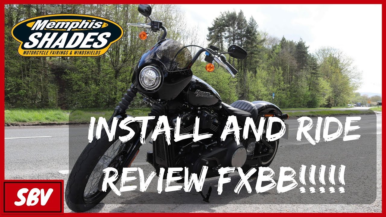 Memphis Shades Cafe Fairing Install And Ride Review - Harley Davidson Softail Street Bob FXBB