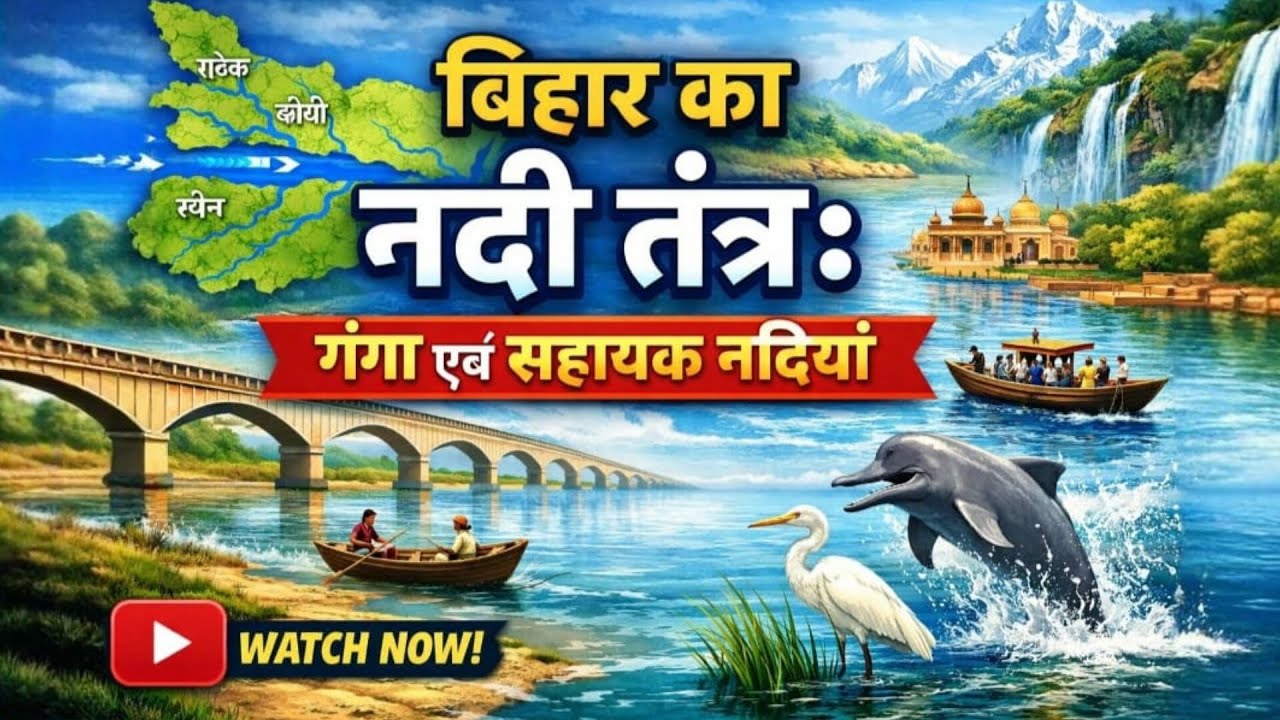 बिहार की प्रमुख नदियाँ | गंगा और उसकी सहायक नदियों का सम्पूर्ण अध्ययन | Bihar Rivers Complete Guide