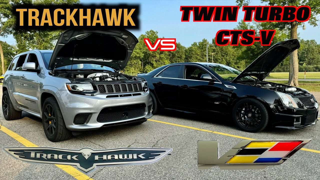 Twin Turbo CTS-V преподает урок 1000-сильному Trackhawk
