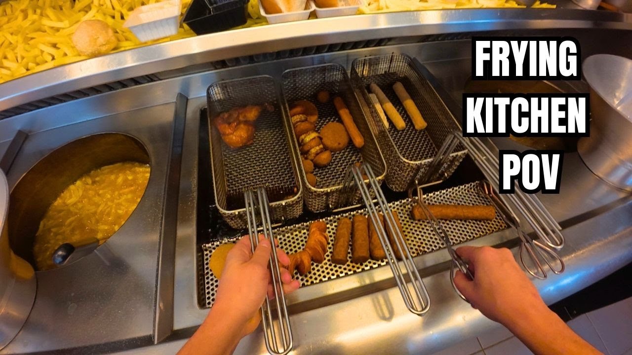 POV: Dutch Snack Bar | Friday Lunch Orders – Frying Sounds & Ambience