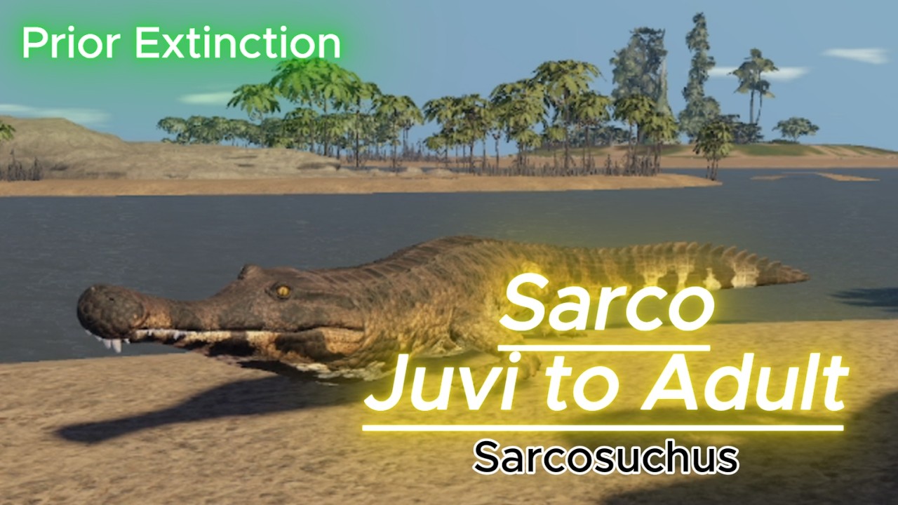 Growing Sarcosuchus from Juvi to Adult in Prior Extinction