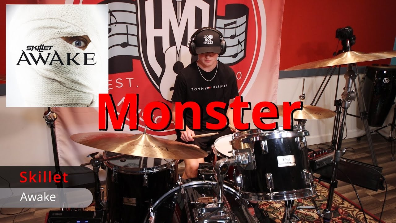 Skillet - Monster Drum Cover