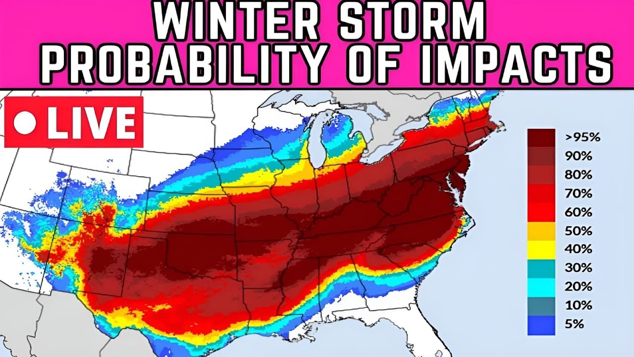 🔴LIVE | Storm Chasers Live | Historical Winter Storm US New Update | Ryan Hall Y All | Reed Timmer