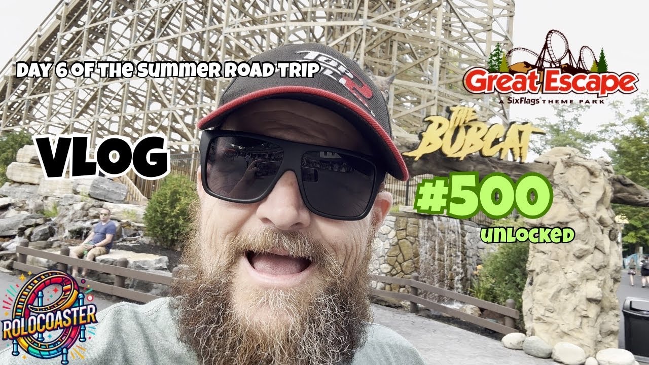 500th Roller Coaster Credit! 🎉Bobcat Was the PERFECT Milestone #sixflagsgreatescape #vlog #coasters