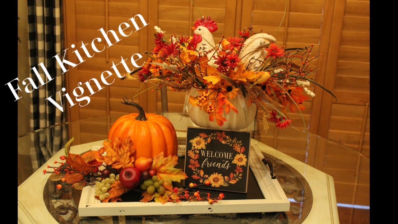 Fall Kitchen Vignette 2019 with Denise Jordan - Fall Decor - Fall Kitchen Decor
