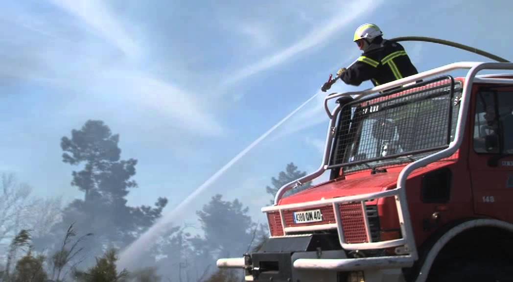 La formation à l'attaque du feu de forêt dans les Landes
