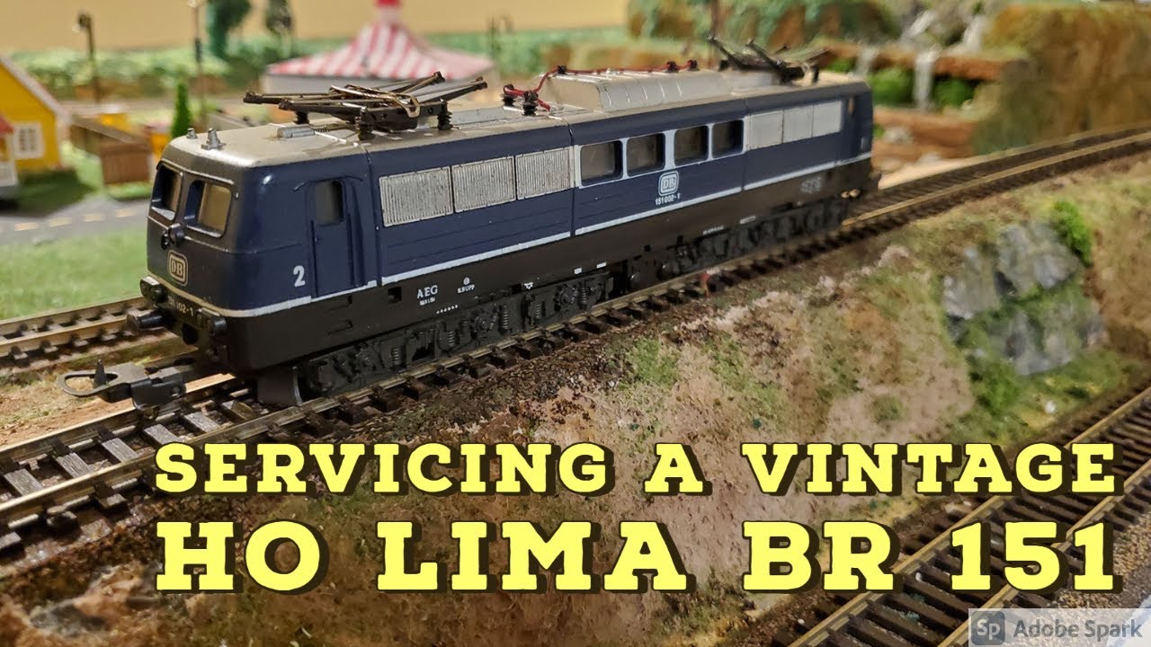 Servicing a Vintage HO Lima BR 151 Locomotive / Modellbahn-Lokomotivendienst