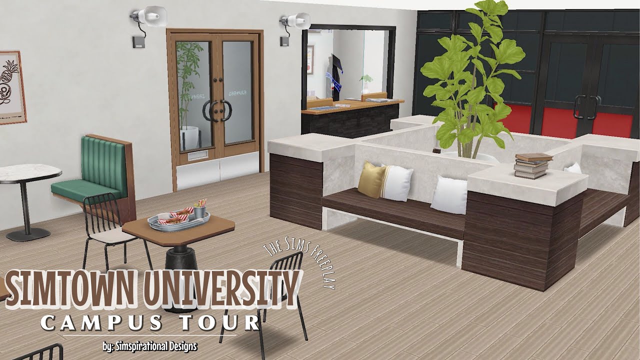 SIMTOWN UNIVERSITY (PART II)| The Sims Freeplay | Campus Tour | Floor Plans | Simspirational Designs