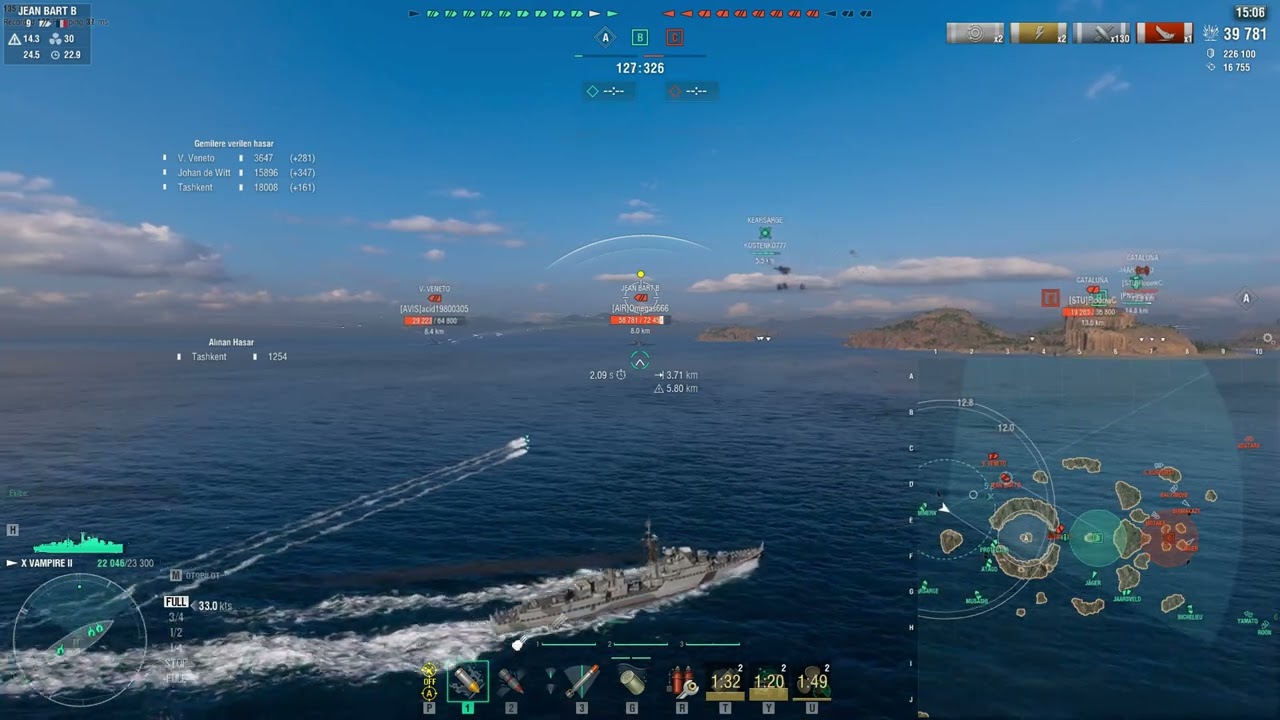 Tier X  -  Vampire II  - Random Battle - Sleeping Giant Map