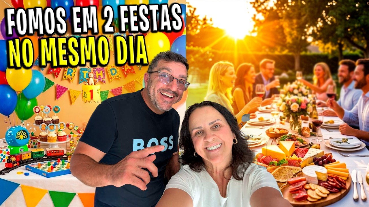 FOMOS EM 2 FESTAS NO MESMO DIA 😱😍