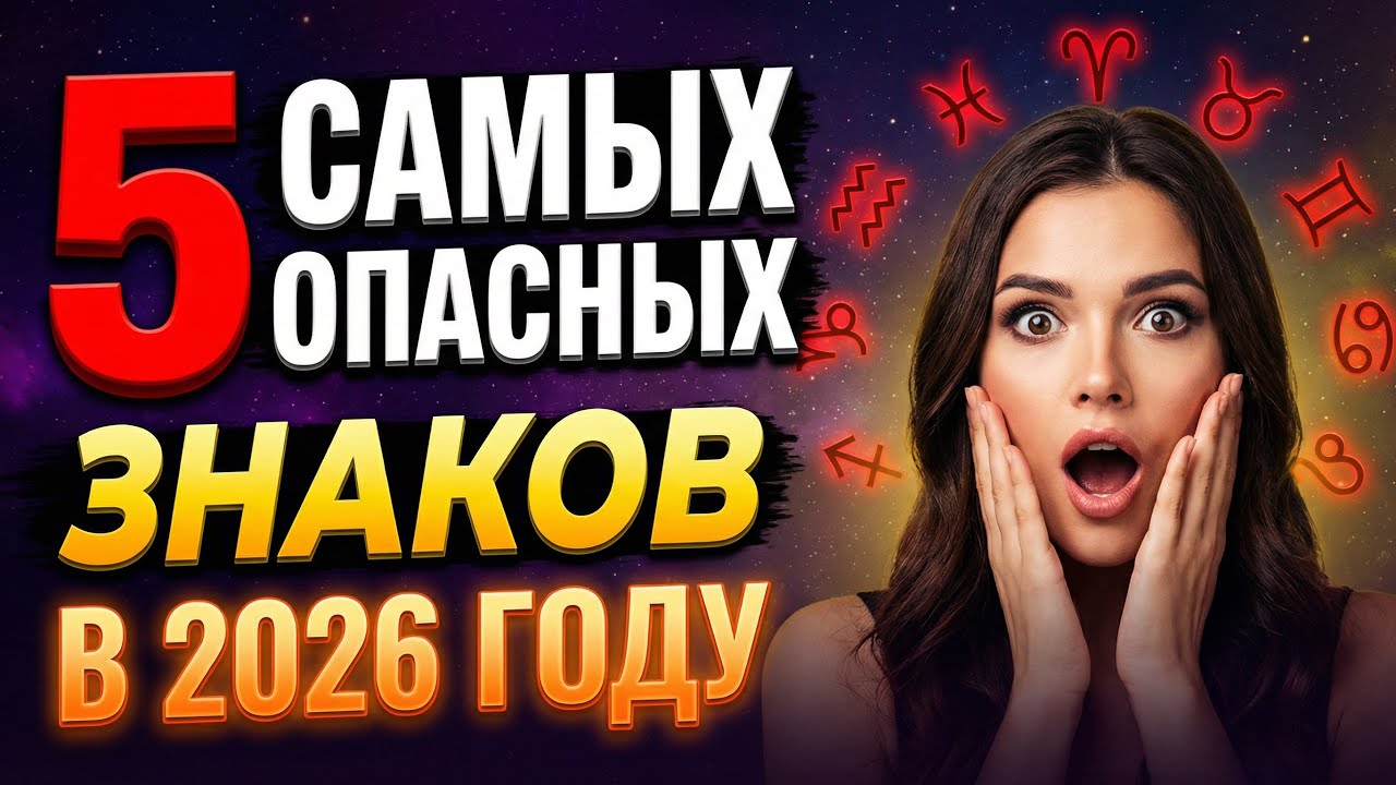 5 САМЫХ ОПАСНЫХ ЗНАКОВ ЗОДИАКА в 2026 — последний шокирует всех
