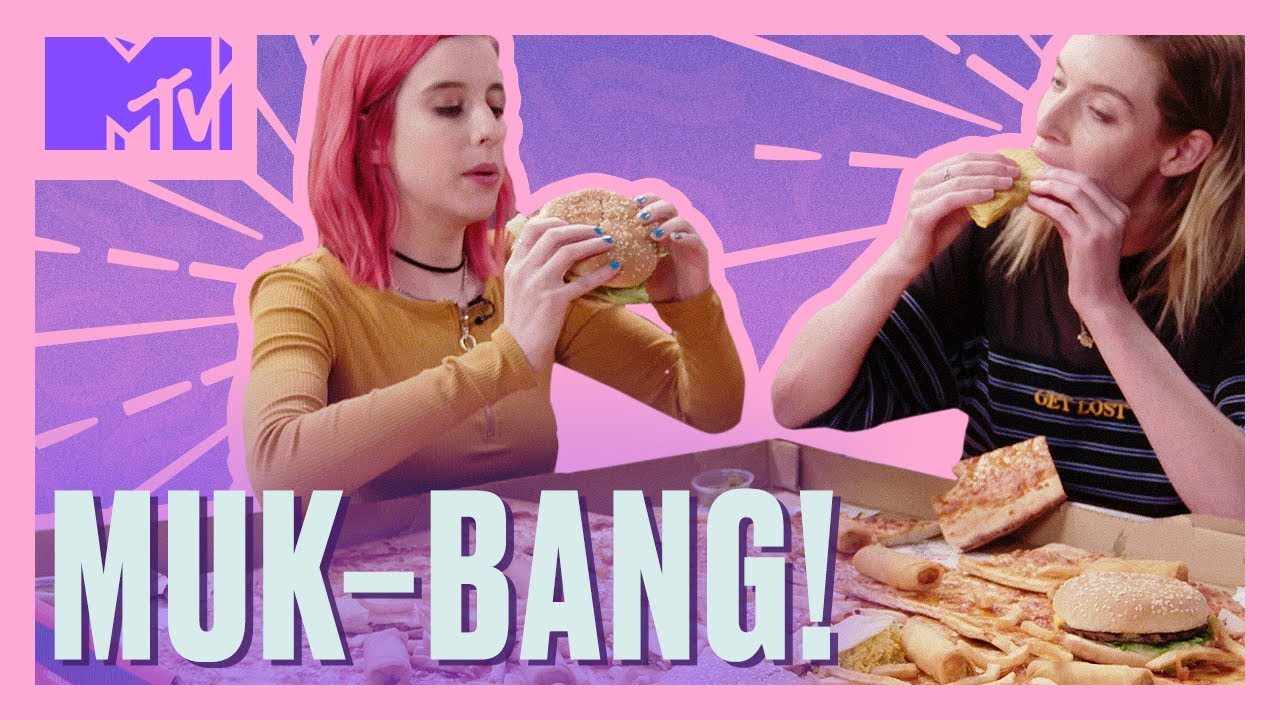 MUKBANG Feast 🍕 🍔 🌮 w/ Carly & Erin! | Fad 👎 or Fab 👍 | MTV