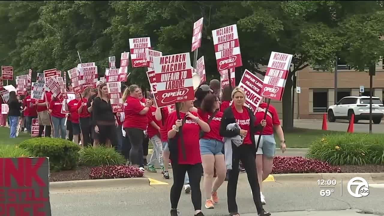 McLaren Macomb hospital workers set to begin three-day walkout this morning