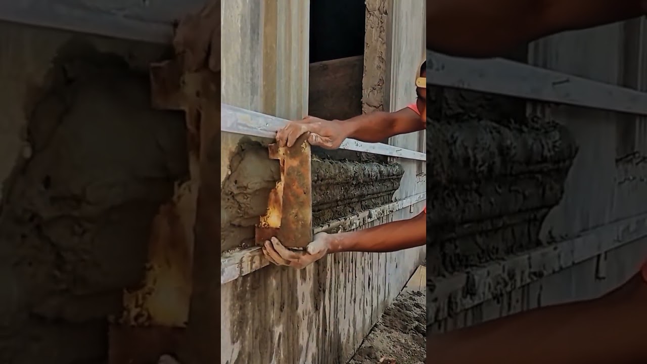 🔥🔥🔥🔥 process window frame profile WALL DECORATION  #ornamen #decoration #relief #skill #Creative