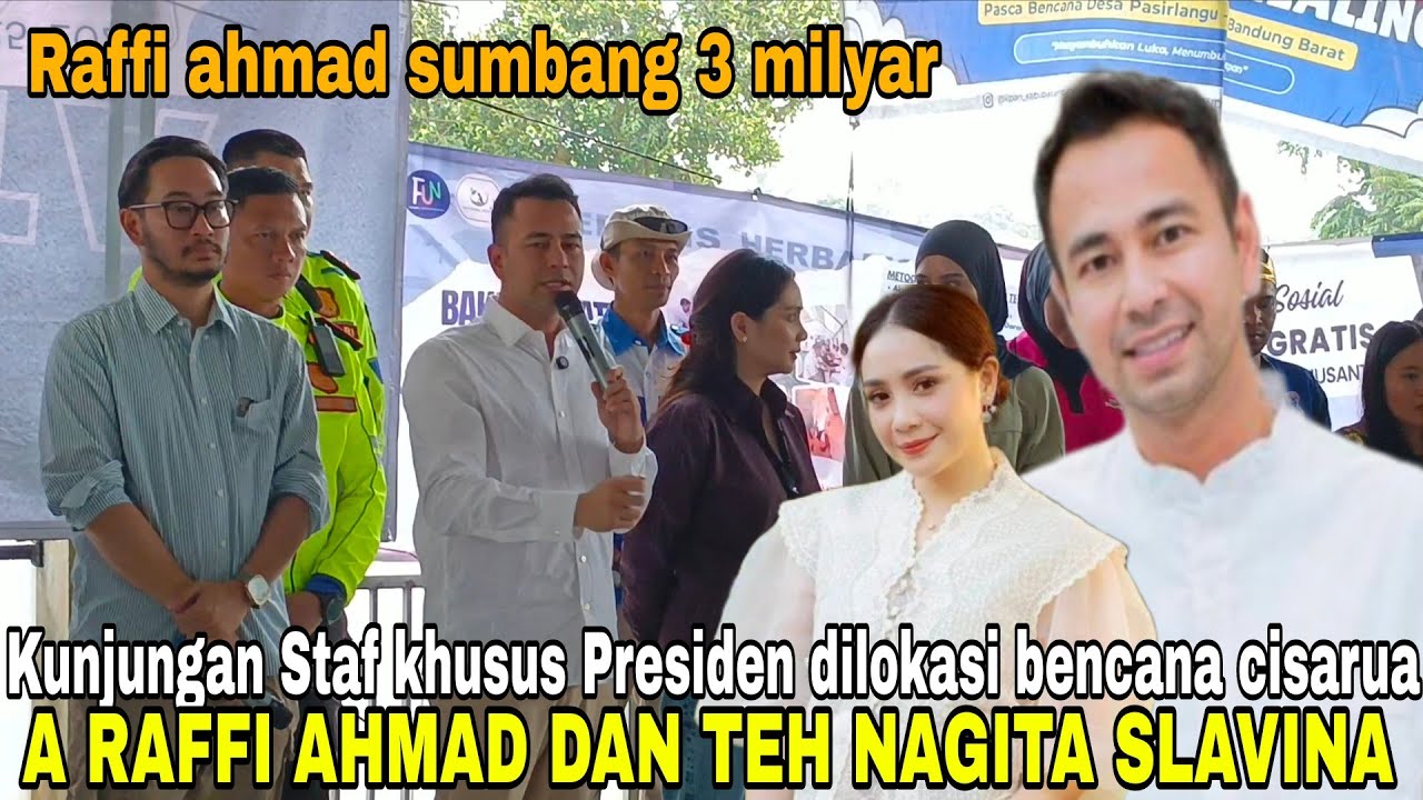 Bikin kaget jutaan orang‼️kunjungan khusus staf presiden kang RAFFI AHMAD dan bupati bandung barat