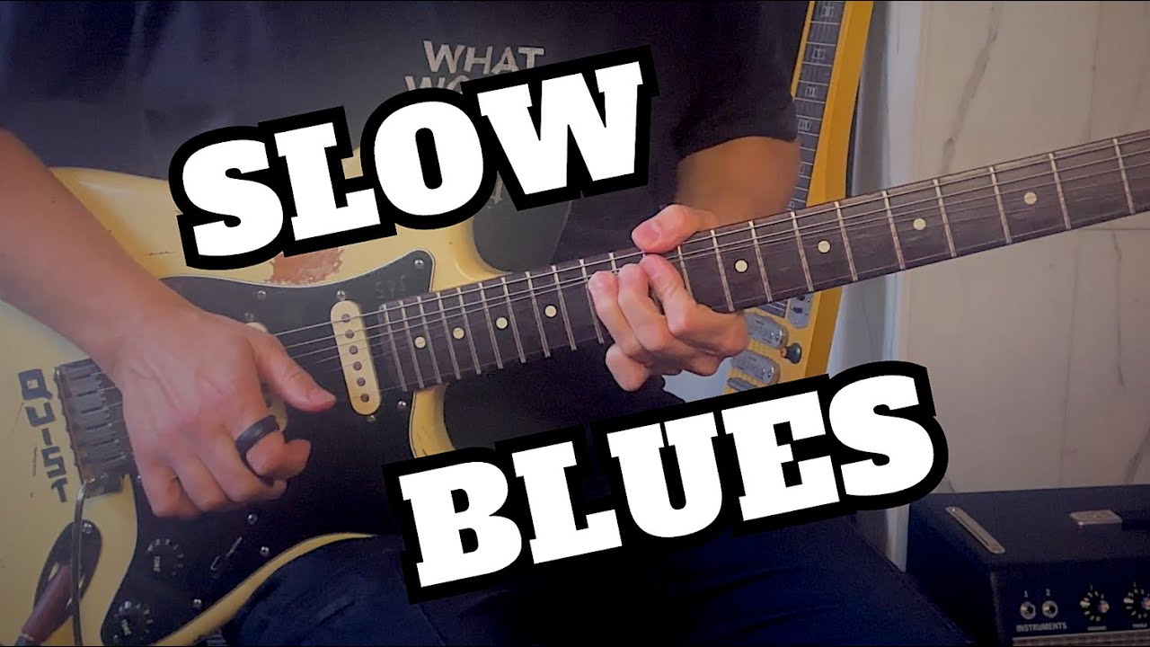 Slow Blues Guitar Backing Track in Bb