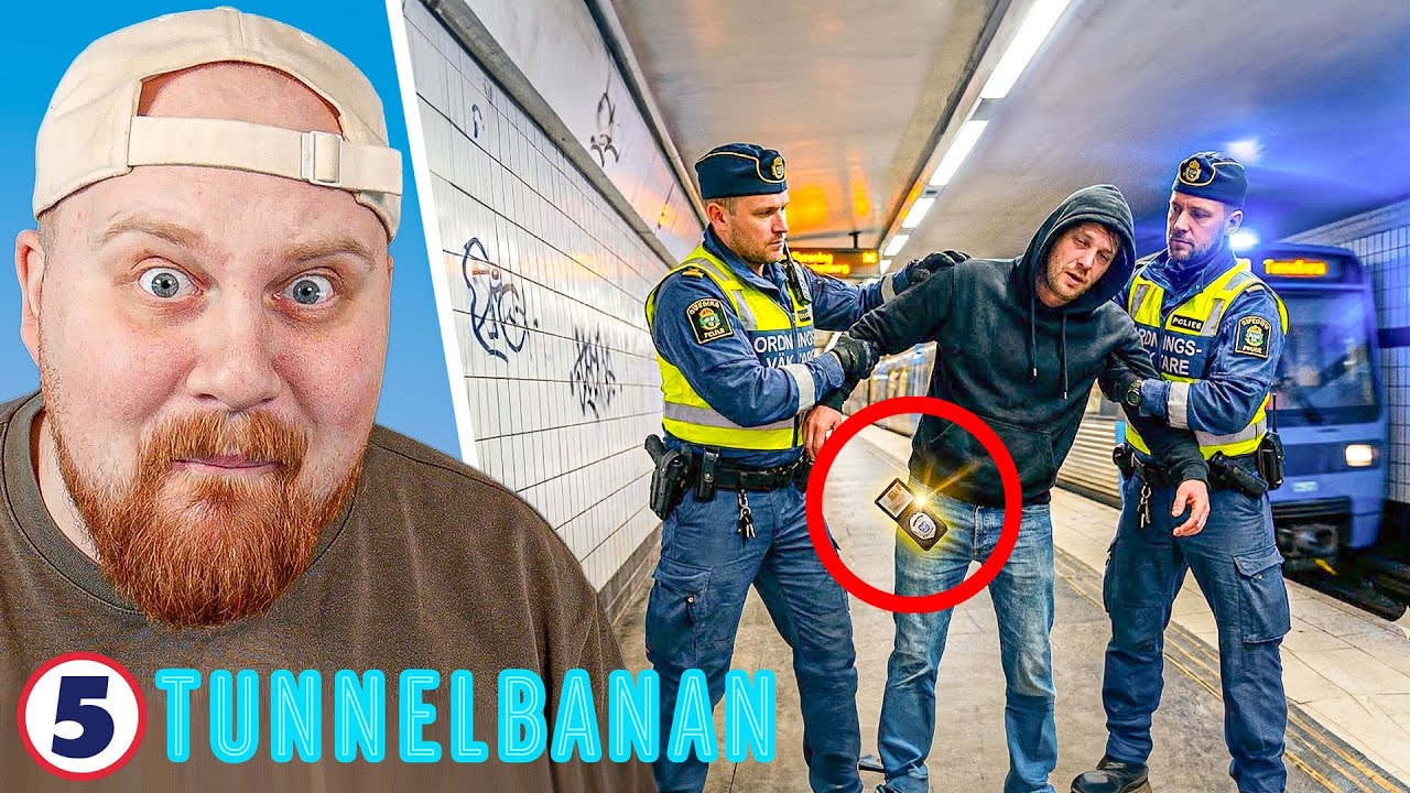 FULL POLIS FÅNGAD av ORDNINGVAKTER! | Reagerar På Tunnelbanan #14