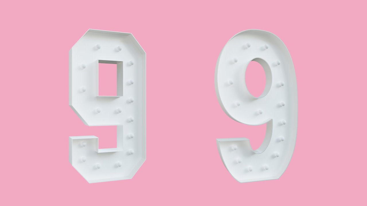 Marquee Number 9 DIY Tutorial