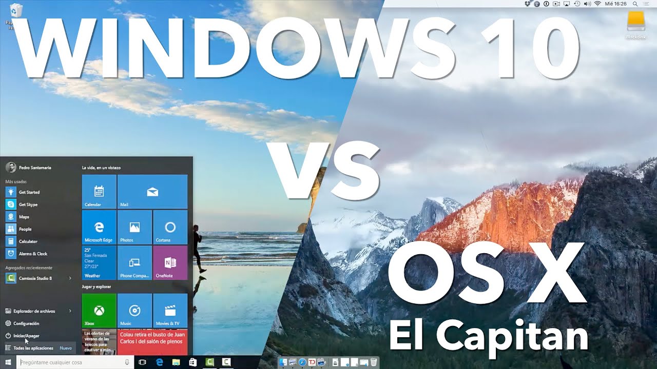 One to One: Windows 10 vs OS X El Capitan
