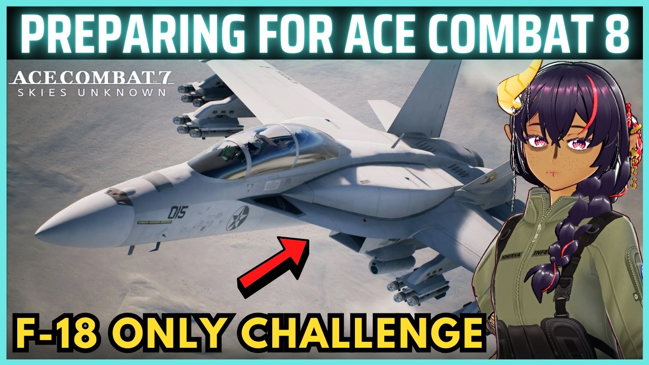 Ace Combat 8 Prep - F/A-18F Super Hornet (Hard Difficulty) | Part 04 | VTuber Livestream Playthrough