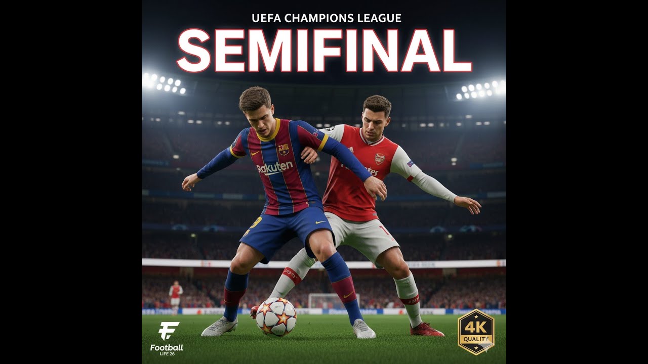 UEFA Champions League Semifinal Leg 1 Arsenal FC vs FC Barcelona