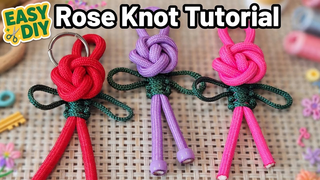 THIS FLOWER KNOT CHARM IS SO EASY TO MAKE ✨️