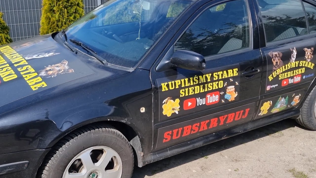REKLAMA MAGNETYCZNA NA AUTO = Folia Magnetyczna + Mycie na myjni + Testy po latach użytkowania