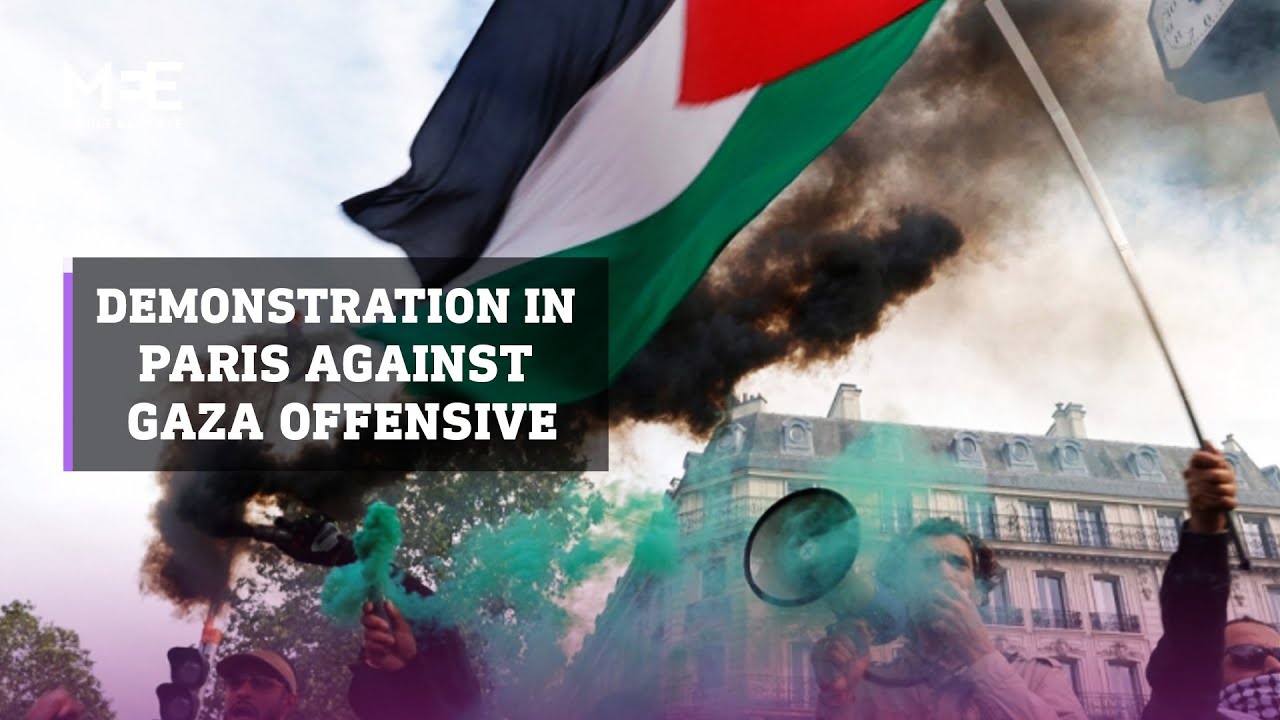 Thousands demonstrate in Paris against Israel's offensive in Gaza