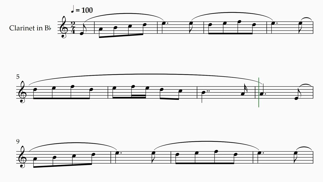 Old French Song - Tchaikovsky | Clarinet Sheet Music