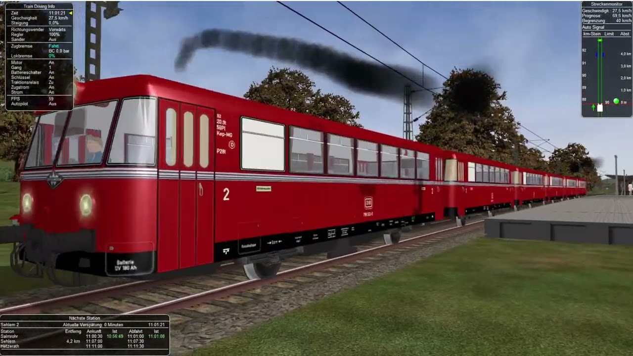 Microsoft Train Simulator Gameplay HD  -  GR  -  Moselbahn  - Nahverkehr 6/7