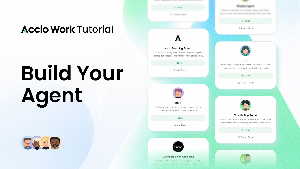 Accio Work Tutorial: Build Your 24/7 Agent Team in 60s