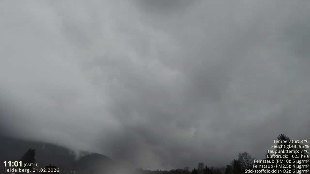21.02.2026 Wolkentagebuch 🌤 Der Himmel im Zeitraffer 🌤 Cloud Timelapse