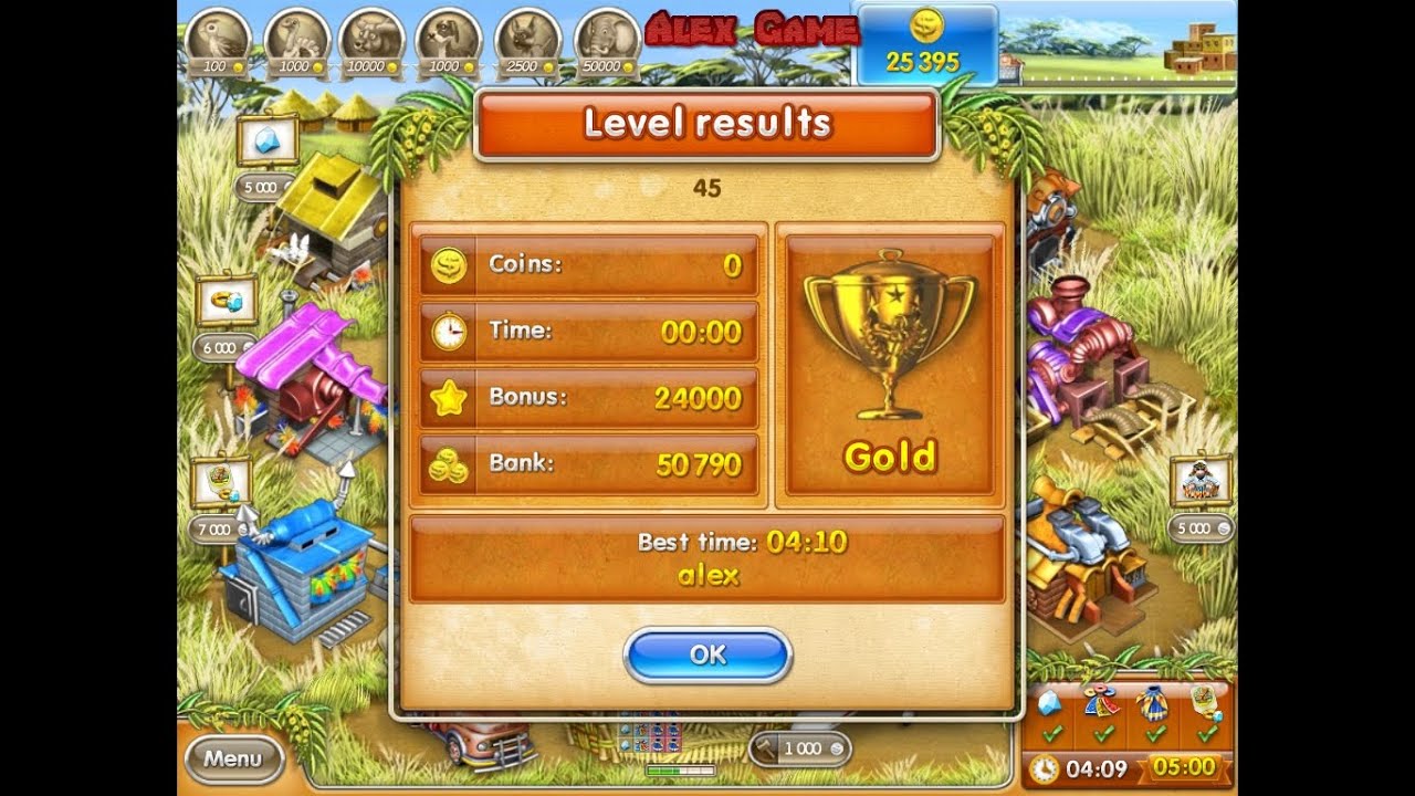 Farm Frenzy 3 Madagascar (level 45) only GOLD Веселая ферма 3 Мадагаскар (Уровень 45) Золото
