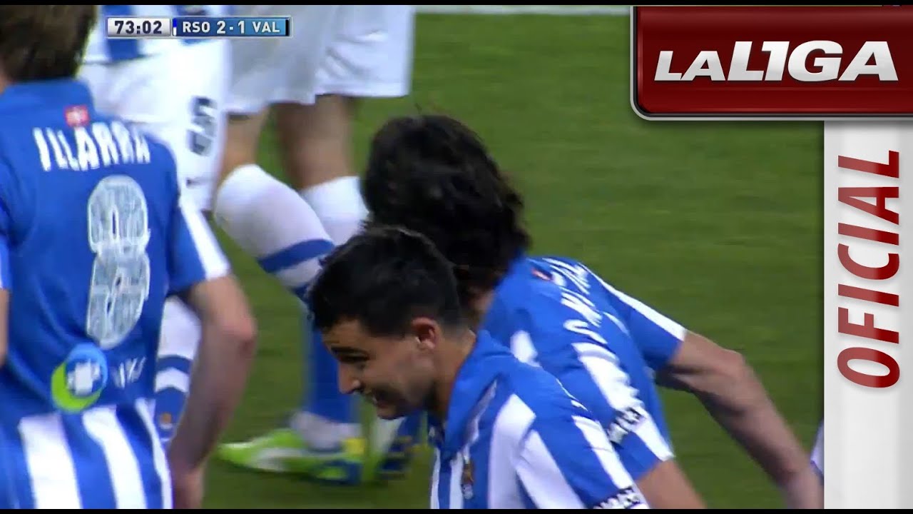 Gol de Chory Castro (2-1) en el Real Sociedad - Valencia CF - HD