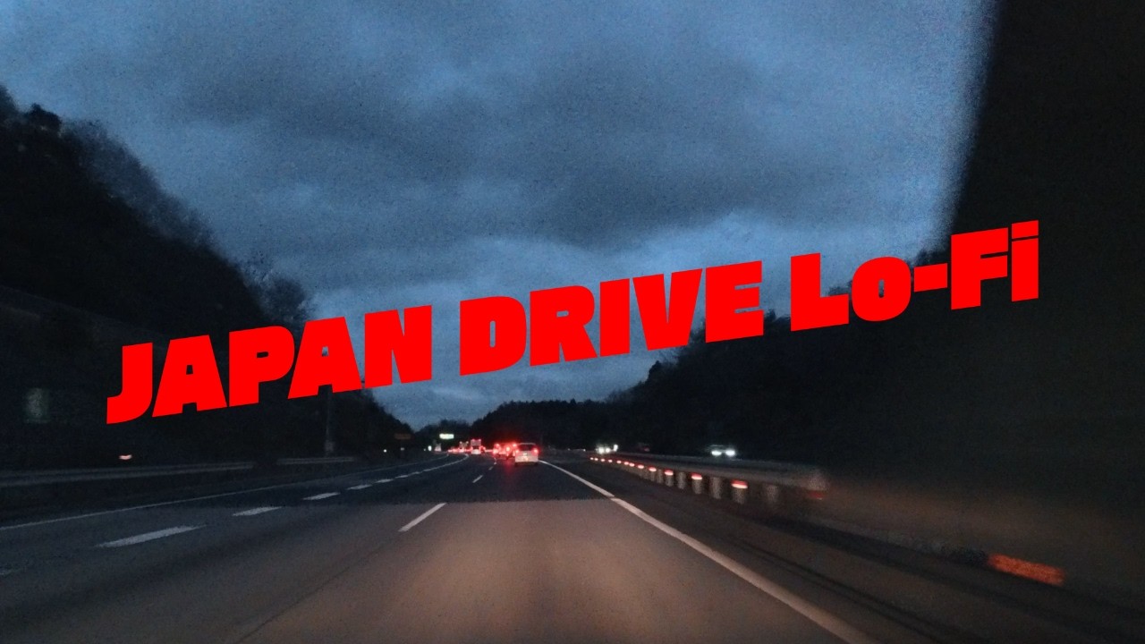 Relaxing Night Drive in Japan 🇯🇵 / 4K 60fps HDR / Soft Lo-Fi Beats