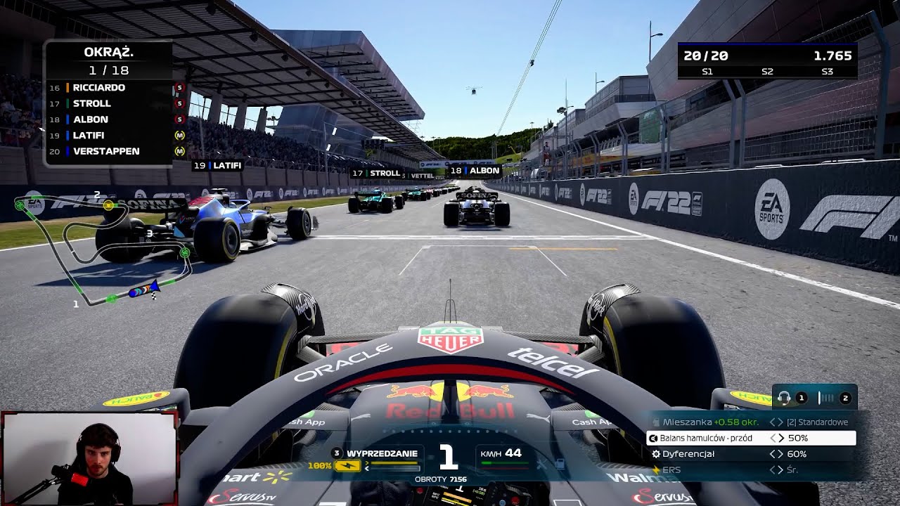 F1 22 - JAZDA Z KOŃCA STAWKI (RED BULL RING)