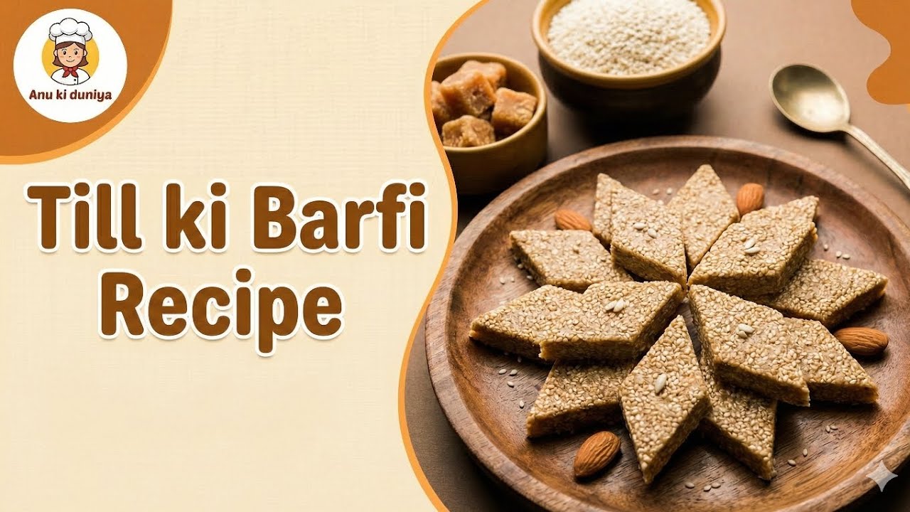 ​Halwai Style Til Barfi Recipe at Home😋👌🏠